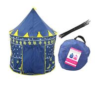 MEEVINWH Tenda da Gioco per Bambini di Marca, Casetta da Gioco Pieghevole per Interni ed Esterni a Installazione Rapida con Borsa per Il Trasporto, Design Unico, Tessuto Oxford (Blu)