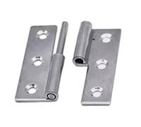 MeevrgR 1 set di cerniere staccabili da 50 x 36 x 2 mm, 64 x 36 x 2 mm, in acciaio inox, resistente all'usura e alla polvere, con design di sollevamento (3 a sinistra)