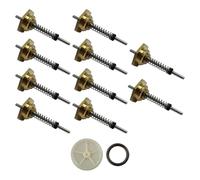 MeevrgR 10 valvole dell'acqua per caldaia a gas da 38 mm, 10 pezzi, 38 mm, adatte per la casa, design leggero, pesa solo 50 g, progettate per un uso duraturo con una corretta durata e coerente