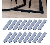 MeevrgR 16 feltrini rettangolari autoadesivi per mobili, in PTFE, 16 pezzi, adatti per la casa, per una facile installazione, il cuscinetto antiscivolo riduce efficacemente il rumore