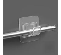 MeevrgR 4 ganci autoadesivi in plastica per tende adesive da 6 x 6 cm, 4 pezzi, adatti per cucina e bagno, non c'è bisogno di forare per mantenere un'installazione super sicura senza cuciture