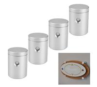 MeevrgR 4 morsetti per vetro in lega di alluminio, supporto per specchio, 19 x 16 mm, 4 pezzi, in vetro e alluminio, adatto per ufficio, resistente ai graffi, richiede solo pochi minuti