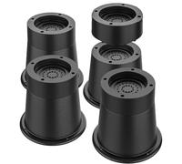 MeevrgR 469 piedini in gomma per mobili, piedini per sollevamento gambe, in plastica, questi alzate aumentano efficacemente il tuo rendendo sicuro uno spazio abitativo più silenzioso (4 pezzi)