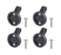 MeevrgR Adattatore esteso per ciclocomputer Garmin, montaggio frontale compatibile con fotocamera o faro, diametro 34 mm, plastica, nero (confezione da 4)