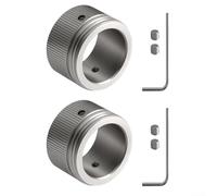 MeevrgR Adattatore per valvola radiatore M30 x 1,5 in acciaio inox, accoppiamento per termostato per sistemi di riscaldamento idronico, resistente alla ruggine, installazione senza attrezzi (B)