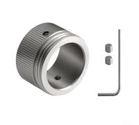 MeevrgR Adattatore per valvola radiatore M30 x 1,5, in acciaio inox, per termostato, per sistemi di riscaldamento idronici, antiruggine, installazione senza attrezzi (A)