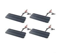 MeevrgR Caricatore solare da 60 W, 12 V, kit di pannelli solari impermeabili per auto, furgoni, barche e camper, include porta USB da 5 V e clip (confezione da 4)