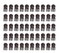 MeevrgR Clip a 5 artigli per orchidee marroni per supporto rampicante, morsetto per piante da giardino per picchi di fiori, pomodori, fagioli, 10/50/100 pezzi