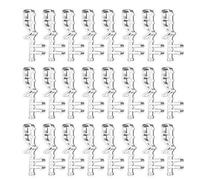 MeevrgR Clip in plastica trasparente per mantovane cieche per finestre, confezione da 24 pezzi, in plastica trasparente, adatte per la casa, progettate per un uso duraturo con una corretta durata e