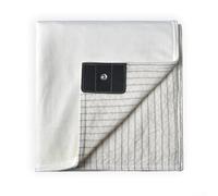 MeevrgR Coperta a terra con fibra d'argento conduttiva per benefici per la salute, sperimenta effetti lenitivi ovunque, perfetta per divano o letto (bianco)