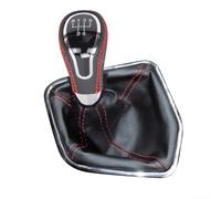 MeevrgR Copertura antipolvere per cambio Lada 2172-5109070 ABS + cuffia del cambio in pelle, misura diretta per Lada 2 Restyling (21704, 21724) (linea rossa)