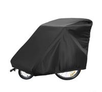 MeevrgR Copertura per rimorchio bici resistente, materiale Oxford 420D, resistente ai raggi UV, impermeabile, scudo con coulisse per Qeridoo per burley per rimorchi thule Pet bambini, nero (420D: 140
