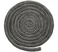 MeevrgR Corda nera in fibra di vetro per stufa, legna e vetro, lunghezza 68 mm, progettata per un uso duraturo con una durata adeguata e costante (6 mm)