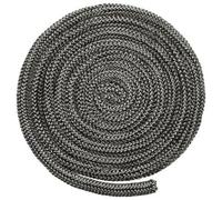 MeevrgR Corda nera in fibra di vetro per stufa, legna e vetro, lunghezza 68 mm, progettata per un uso duraturo con una durata adeguata e costante (8 mm)