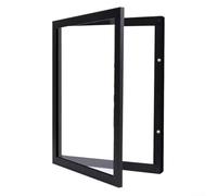 MeevrgR Cornice 33 x 33 cm con copertura in acrilico resistente ai raggi UV e supporto anti pieghevole per esporre magliette, maglie, opere d'arte e cimeli con struttura in legno ingegnerizzato