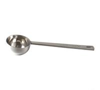 MeevrgR Cucchiaio da caffè con manico lungo in acciaio inossidabile 304, cucchiaio dosatore a testa profonda per fagioli e farina, dimensioni 15 ml/30 ml, utensile argento con foro di stoccaggio (30