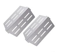 MeevrgR Deflettori di calore in acciaio inox per Weber per Genesis serie 300 (2011+) - 65505 & 7622 Distribuzione uniforme del calore 33,7 x 22,2 cm