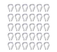 MeevrgR Ditali M2 per morsetto ad anello in acciaio inox 316 triangolare, 30 pezzi, confezione da 8 ditali M2 in metallo per anello forte e forte (m4)