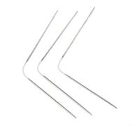 MeevrgR Ferri da maglia circolari in acciaio inossidabile, 7 misure, 2-5 mm, per artigiani intermedi e avanzati, con giuntura liscia, 21-23 cm, per lavori a maglia senza cuciture (2,5 mm)