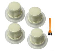 MeevrgR Filtri di ricambio per aspirapolvere compatti, per Duck HEPA, lavabili e riutilizzabili, include spazzola per la pulizia 6,7 x 4 cm (confezione da 4)