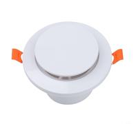 MeevrgR Griglia di ventilazione a disco regolabile per sistemi HVAC, montaggio a soffitto o parete, uscita di ventilazione con filtro schermo, ABS per bagno cucina soffitto sospeso (Φ75)