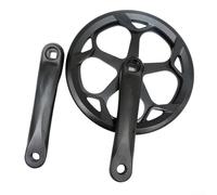 MeevrgR Guarnitura per bici 52T - Pedivelle quadrate in lega 6061 con protezione catena in ABS, lunghezza 170 mm, per bici da strada/MTB/Fixie