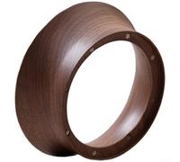 MeevrgR Imbuto dosatore magnetico in noce per caffè espresso, 58 mm, per accessori da barista, anello di raccolta di precisione per fondi di caffè (51 mm)