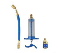 MeevrgR Iniettore di tintura a olio per sistemi R134A con adattatore ad accoppiamento rapido, perfetto per auto e ufficio, aria condizionata, servizi professionali HVAC