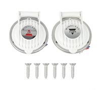 MeevrgR Interruttore a pedale per salpa ancora marina - 12 V/24 V DC unidirezionale, confezione da 2, diametro 7,6 cm con copertura di sicurezza