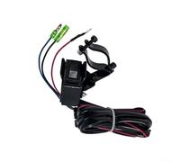 MeevrgR Interruttore di controllo per verricello ATV/UTV - Interruttore a bilanciere 12V 250A con cavo da 10 piedi Supporto impermeabile per manubrio per argani da 1500-6000 libbre