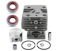 MeevrgR Kit cilindro pistone da 40 mm per decespugliatori FT250 HT250 FS250 FS250R FS202 FS120 FS200, include 2 paraolio e 1 cuscinetto ad aghi