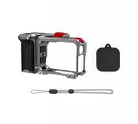 MeevrgR Kit di impugnature in metallo per Insta360 per Ace-Pro, maniglia per fotocamera in lega di alluminio con protezione anti goccia, gabbia protettiva e copriobiettivo, include pulsante di