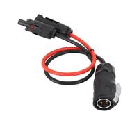MeevrgR LP-20 2 Pin 2P Aviation Plug Cavo Adattatore per Hella Pannello Solare Alimentazione a Batteria, 10AWG, 40cm, IP67 Impermeabile, Nero+Rosso