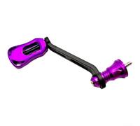 MeevrgR Manico singolo in fibra di carbonio con manopola cava da 70 mm per mulinelli da spinning Shimano/Stella/Vanford/TwinPower/Cardiff/Stradic/Ultegra/Sahara/Miravel/Nasci/Aero/Sephia (viola)