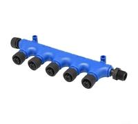 MeevrgR Marine connettore a T per NMEA 2000 IP67 impermeabile ottone e plastica barca cavo splitter per Garmin, per Simrad 12 mm filettato blocco (1 maschio a 6 femmine)
