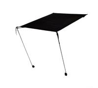 MeevrgR Moon Chair - Parasole UPF50+ per Helinox e altre sedie da campeggio in poliestere 420D con telaio in alluminio, 47,5 x 6 x 6 cm, antivento (nero)