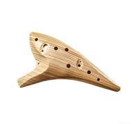 MeevrgR Okarina 12 fori, resina, 5 colori, suono perfettamente sintonizzato, adatto ai principianti, include cinturino da collo, libretto musicale e custodia protettiva (marrone chiaro)