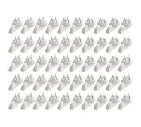 MeevrgR Per borse per chiavi, pareti dure, ganci 50 pezzi, per borse e chiavi, adatti per ufficio e casa, che le cornici per foto rimangono in posizione appendere il tuo articolo in modo sicuro (per M