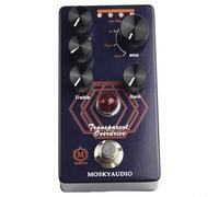 MeevrgR Per Mosky Trasparente Overdrive Chitarra Effetti Pedale Nero DC9V 100mA VOLUME BASS TREBLE GAIN Controllo 4 Modalità Selezione Manopola TIM1 TIM2 M JAN per RAY per Parti di Chitarra Elettrica