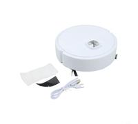 MeevrgR Robot aspirapolvere intelligente e mocio tutto in uno, spazzamento automatico con navigazione casuale, design a basso rumore per pavimenti domestici, funzionamento compatto 40 minuti, bianco