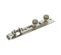 MeevrgR Ruota di posizionamento regolabile superiore in ferro, gomma, legno, gomma. Caratteristiche: realizzata in ferro, porta cava regolabile, anti-oscillazione (19,5 x 18 mm)