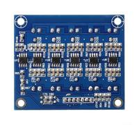 MeevrgR Scheda equalizzatore audio a 5/10/15 bande, doppia alimentazione (± 5 V-15 V) per ingresso/uscita RCA, circuito professionale ABS blu EQ per sistemi audio fai da te (5 strade)