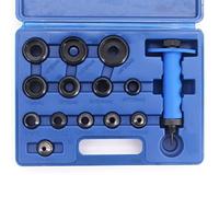 MeevrgR Set di 14 punzoni da 5 a 35 mm, 14 pezzi in plastica e gomma, adatti per riporre oggetti come pelle e modellismo, progettati per un uso duraturo con una corretta durata e costante