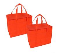 MeevrgR Set di 2 borse della spesa isolate riutilizzabili sostenibili, perfette per ridurre i rifiuti di plastica durante lo shopping o i viaggi, Come da immagine, Without base plate