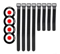 MeevrgR Set di bersagli per allenamento di calcio, 18 cm e 24 cm, TPE per dischi Bullseye con cinghie regolabili per calcio, hockey, porte da baseball (25 cm, 4 pezzi)