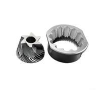 MeevrgR Set di macinacaffè a sei stelle in acciaio inox da 48 mm, disco di ricambio per macinacaffè manuale, macinatura uniforme, estrazione del sapore migliorata