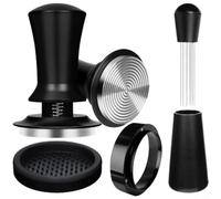 MeevrgR Set di pressini per caffè in acciaio inossidabile 304 con imbuto dosatore magnetico, strumento di distribuzione dell'espresso per un'estrazione costante, manico ergonomico e design graduato