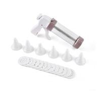 MeevrgR Set di stampi per biscotti con 12 padelle e 6 ugelli, strumento professionale per biscotti e dessert decorati, kit da cucina fai da te per principianti e appassionati