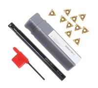 MeevrgR SNR0010K11 3/8" Tornio CNC Filettatura Interna Barra Alesatrice Porta Utensili Tornio con 10 Lame in Carburo A60 per Lavorazione Acciaio Legato