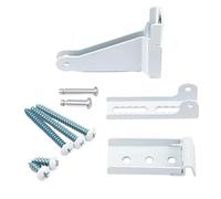 MeevrgR Staffa chiudiporta, staffa chiudiporta, 7 pezzi in metallo non facile da rompere o deformare possono essere utilizzati ripetutamente è possibile utilizzarlo con fiducia (bianco)